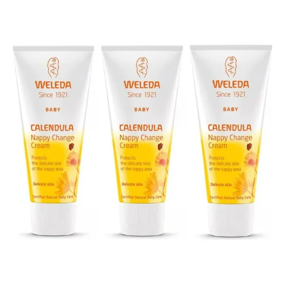 Creme Prevenção Assaduras Weleda Baby Calêndula 30ml Kit C/3