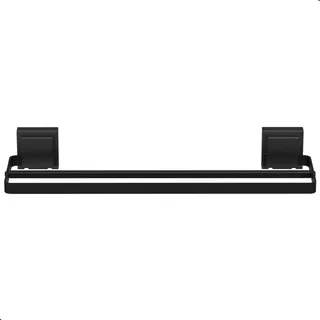 Porta Toalha Suporte Toalheiro Com Ventosa Duplo Preto F.max Porta Toalha Suporte Toalheiro Com Ventosa Duplo Preto F.max