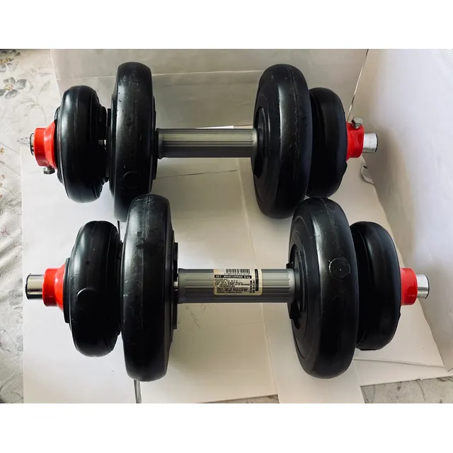 Set Mancuernas Acero 6 Kg Par - Disco Y Mango Negro