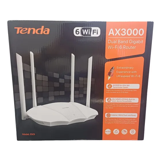 Router Inalámbrico Tenda Ax3000 Doble Banda Gigabit Wifi6