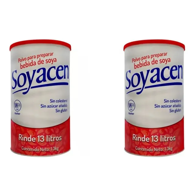 Bebida Leche De Soya En Polvo 1.3 Kg Soyacen / Paquete Doble