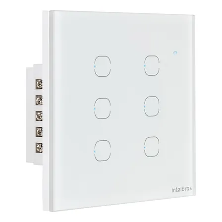 Interruptor Intelbras Touch Smart Ews 1006 3x2 Branco 127/220v