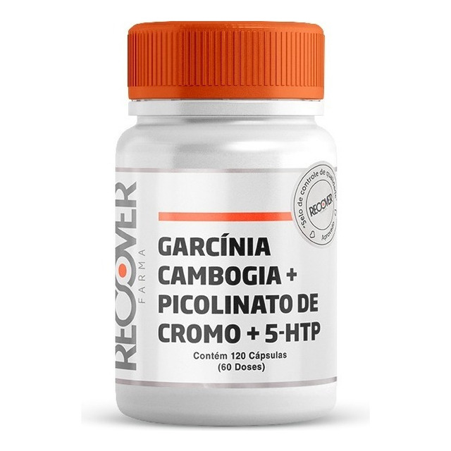 Garcinia Cambogia + Picolinato De Cromo + 5-htp - 120 Caps Sabor Natural