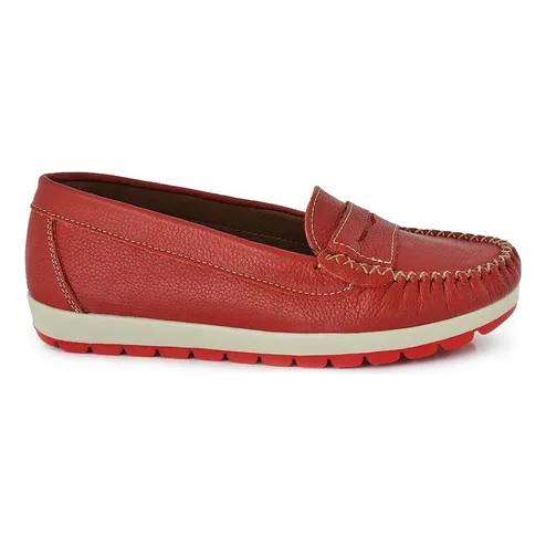 Mocasin Cuero Mujer Chatita Briganti Goma Zapato - Mcmo03587