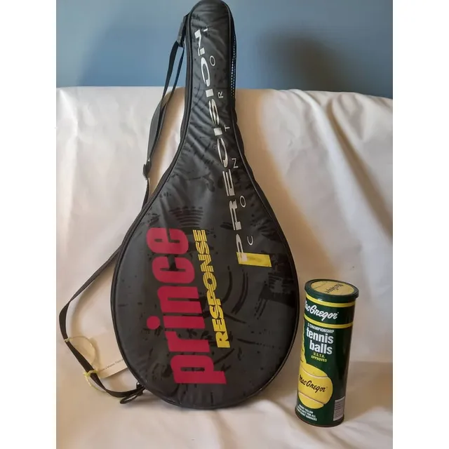 Raqueta Tenis Prince + Estuche Completo + 3 Pelotas Usadas