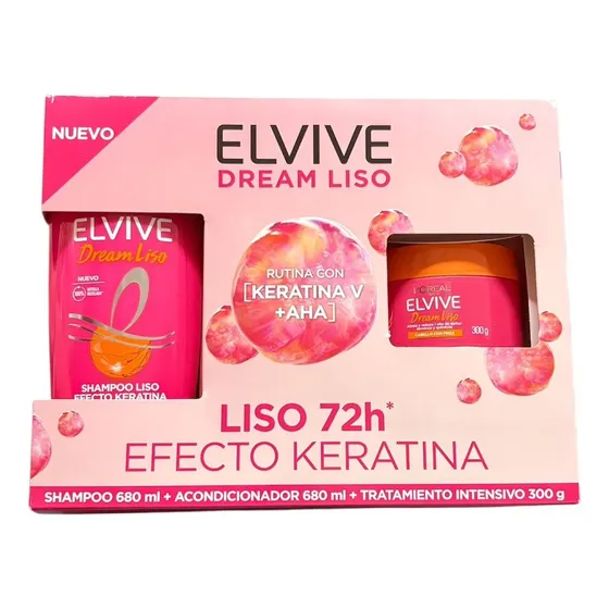 Rutina Completa Elvive Efecto Liso 72h