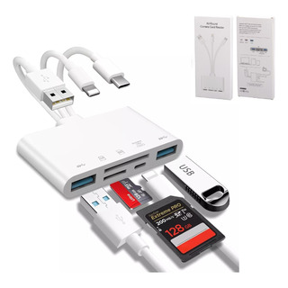 Adaptador Hub Usb C Otg Lector Para iPhone / iPad / Para Mac Adaptador Hub Usb C Otg Lector Para iPhone / iPad / Para Mac