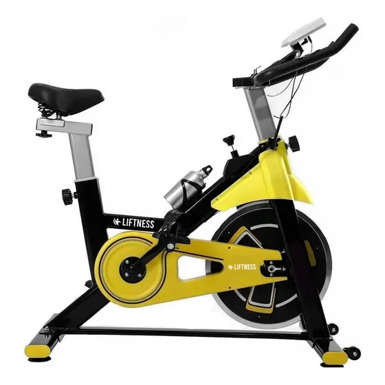 Bicicleta Ergométrica Academia 10kg De Força Inércia Amarela