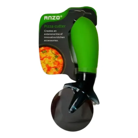 Cortador Pizza Manual Utensilio Cocin Anzo Silicon Acero Bmg