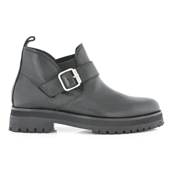 Botineta Cuero Mujer Briganti Zapatos Botas Goma Mcbo25018