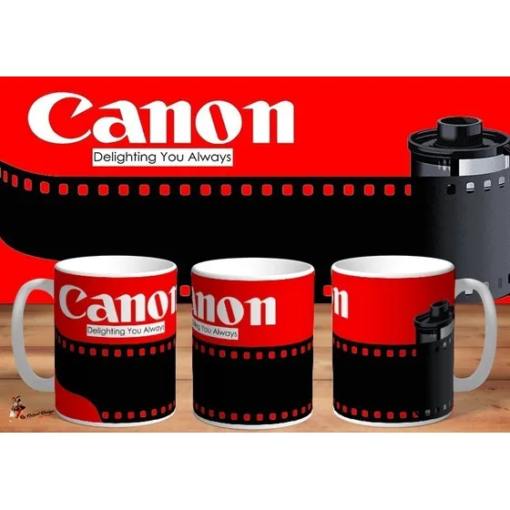 Taza Canon Fotografica Fotografo 36mm Retro 4k