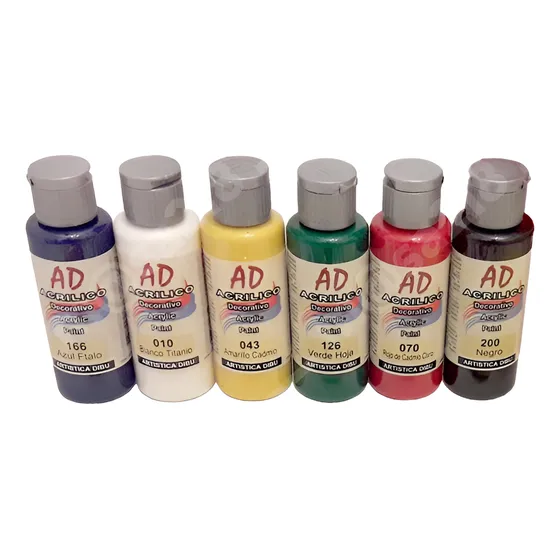 Pintura Acrilica Artesania X6 