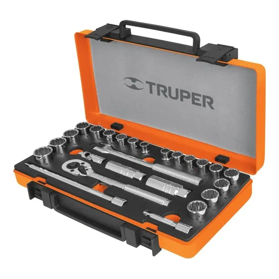 Juego De Dados Std/mm Cuadro 3/8' 25 Pzas 13954