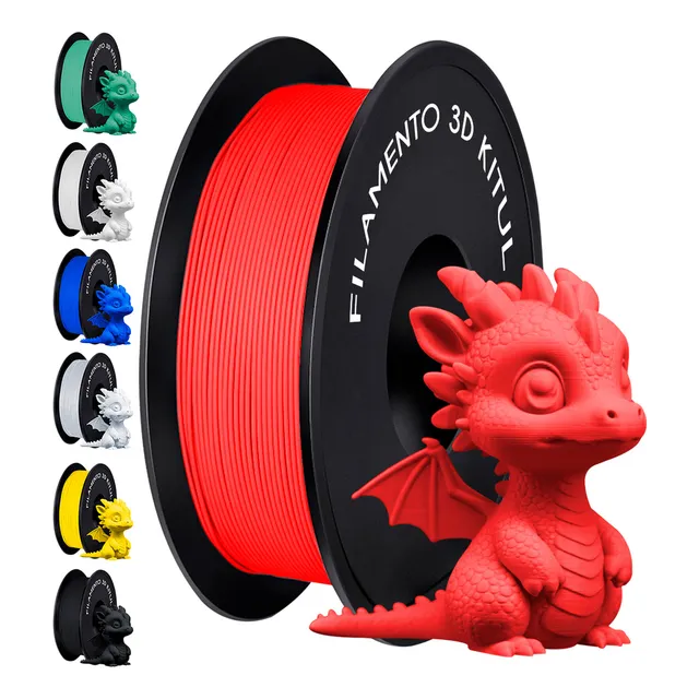 Filamento Pla Impresión 3d 1.75 Mm Alta Precisión 1 Kg Color Rojo