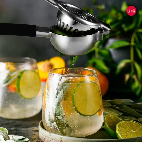 Hello Cucina Exprimidor Limon Acero Inoxidable Mango Alta Un