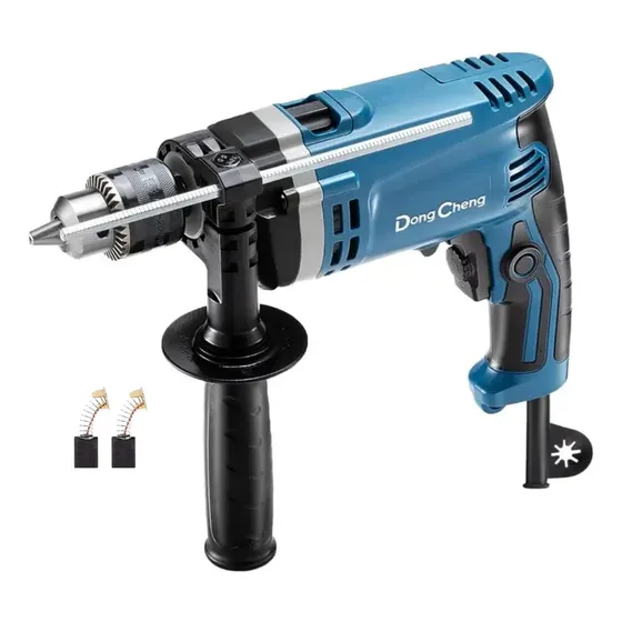 Taladro Percutor 710w 1/2 Dongcheng Dzj16 Color Azul Acero Frecuencia 50/60hz