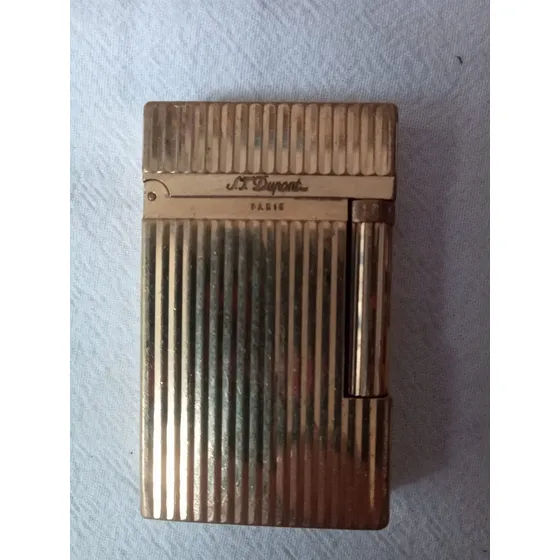Antiguo Encendedor Dupont Oro Francia
