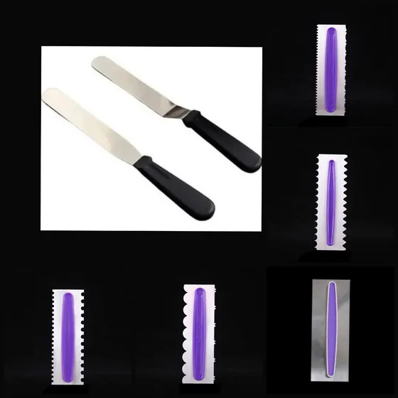 Alisadores Peines Tortas Scraper Espátula Acero Inoxidable