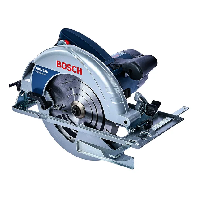 Sierra circular Bosch 9.1/4, 2200 W Gks 235, color azul, voltaje 110 V