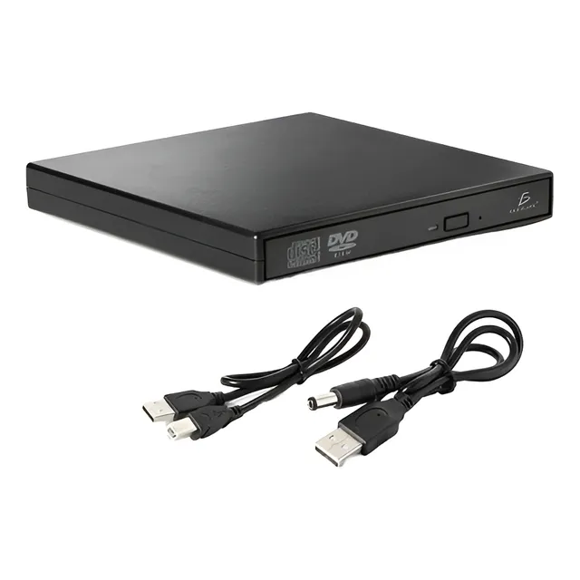 Quemador De Cd Externo 24x Y Lector Dvd Slim Usb 2.0 Ele Gate