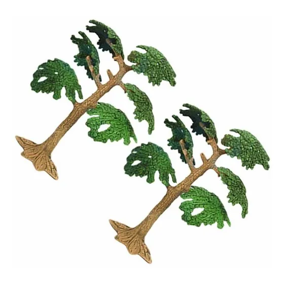 Kisangel Adorno Para Casa 2 Pieza Modelo Arbol Ferrocarril M