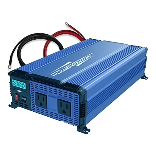 Inversor De Corriente Powerbright De 1500 W Y 12 V, Doble Sa