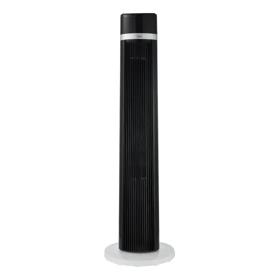 Ventilador De Torre Midea Color Negro Y Blanco