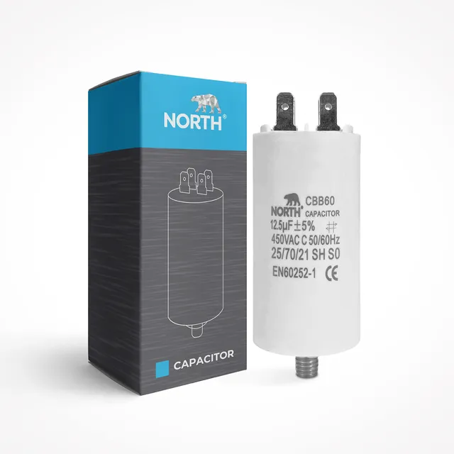 Capacitor Lavarropas 12,5 Uf Microfaradios 450 Vac North