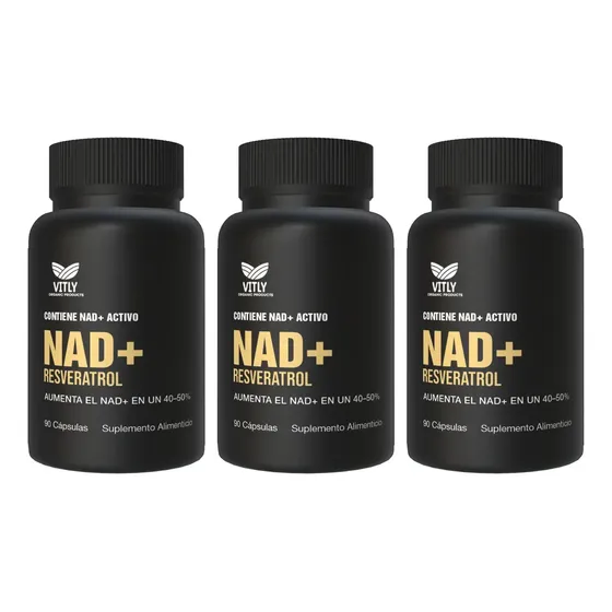 X3 Nad + Nicotinamide Resveratrol Premium 270 Capsulas | Cuotas sin interés