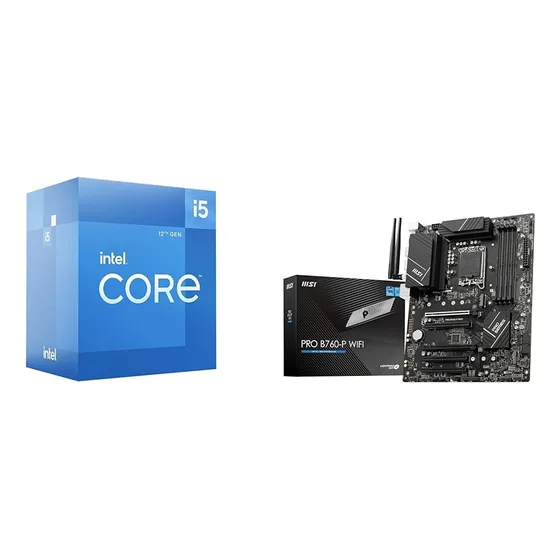 Procesador Escritorio Intel Core I5-12400f + Placa Base Msi