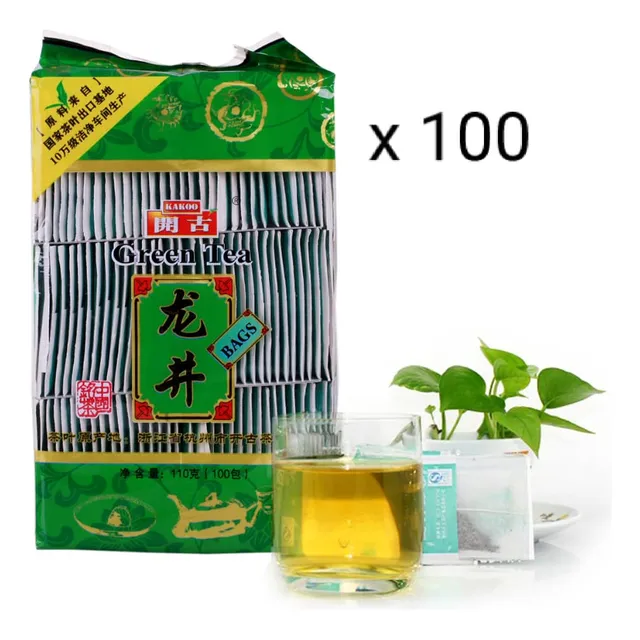 Te Verde Paquete De 100 Unidades