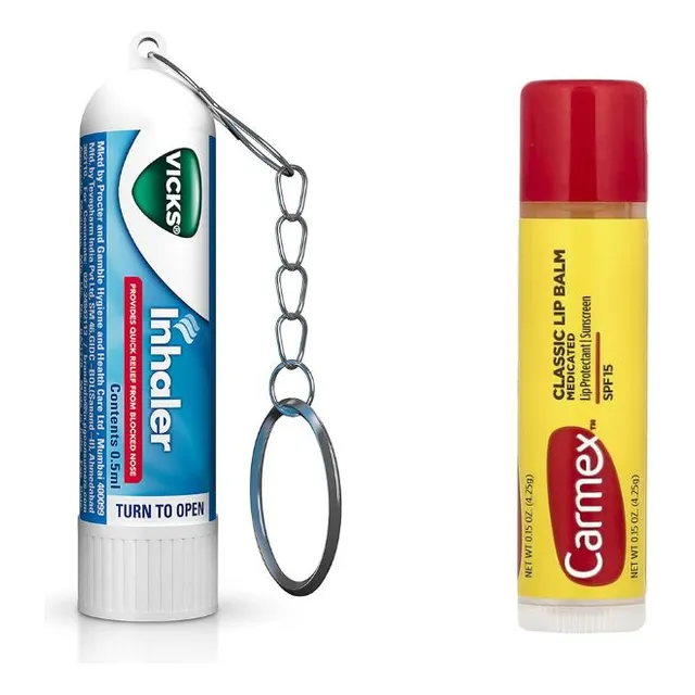 Inhalador Vicks Y Carmex Labial