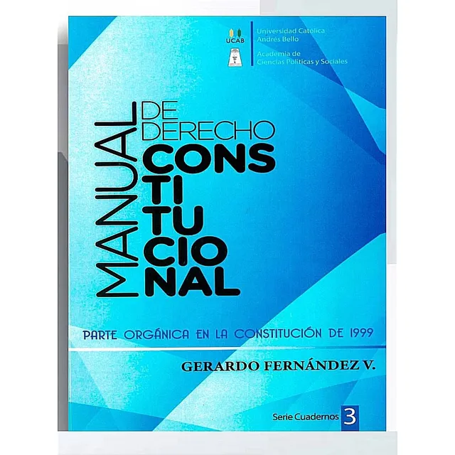 Manual De Derecho Constitucional / Gerardo Fernández