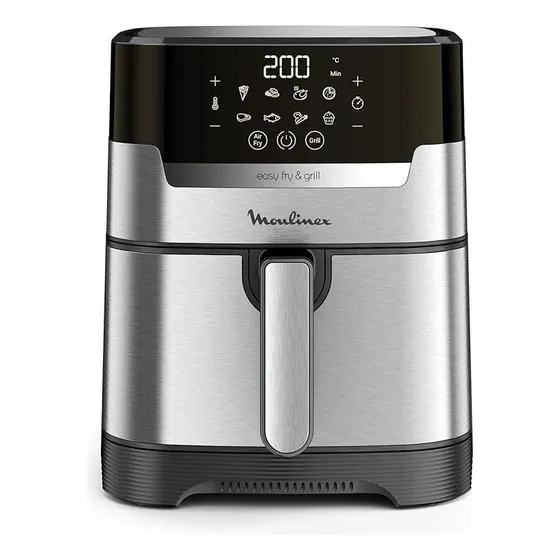 Freidora Sin Aceite Digital Moulinex Xl Acero Inxo 8 Program