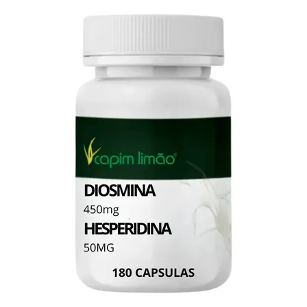Diosmina 450mg Hesperidina 50mg 180 Cap Sem Sabor