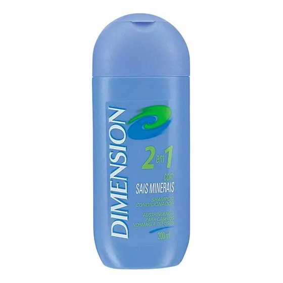 Shampoo Dimension Anticaspa 2 Em 1 Cabelos Oleosos 200ml