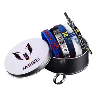 Set De Pulseras Con Estuche De Astros Messi Y Cr7 Ronaldo Set De Pulseras Con Estuche De Astros Messi Y Cr7 Ronaldo