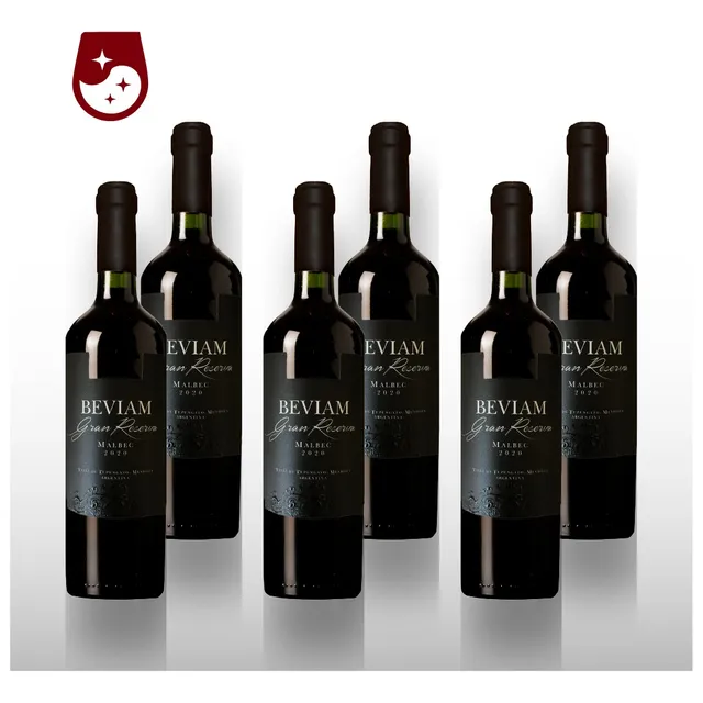 Beviam Gran Reserva Malbec 2020 X 6bot De 750cc