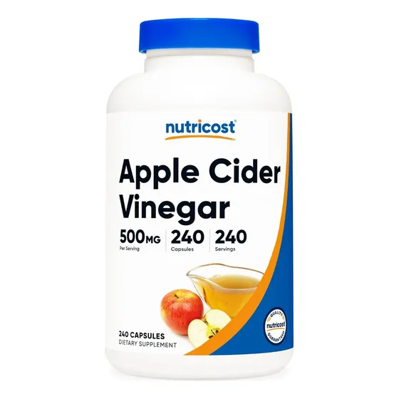 Suplemento, Vinagre De Sidra De Manzana Nutricost 500 Mg 240
