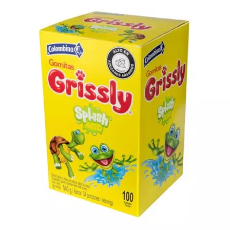 Gomitas Grissly Splash Acid X 100 Und