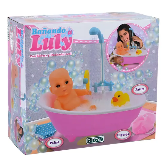Bañando A Luly Con Bañera Musical Ditoys 155