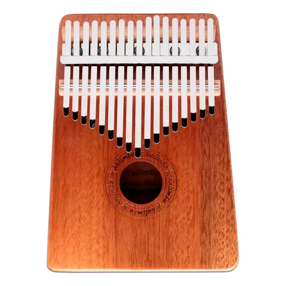 Piano Kalimba De 17 Teclas Con Dedos Marrones