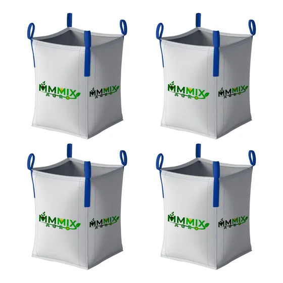 4 Saco Big Bag Reciclagem Entulho Boca Aberta 1000kg C1