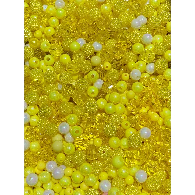 Blend Pérolas, Craqueladas, Cristais E Contas - 100 Gramas