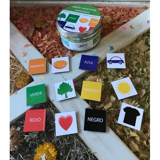 Kit De Letras  Imantadas En Lata, Juego Didáctico Para Niños