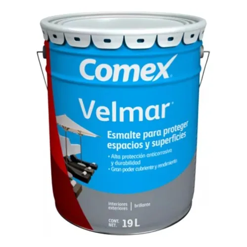 Cubeta Velmar Comex 19lts Alta Resistencia A Intemperie 19lt