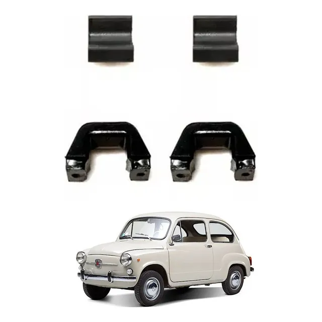 Juego Soportes De Elastico Fiat 600 Todos Los Modelos Kit X4