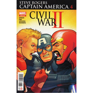 Comic Civil War 2 Steve Rogers Captain America (4, 5, 6) 3 T Comic Civil War 2 Steve Rogers Captain America (4, 5, 6) 3 T