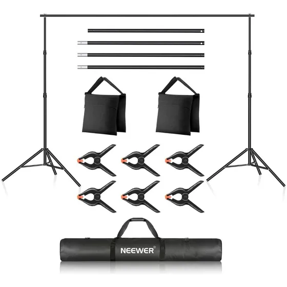 Soporte Fotográfico Incluye Telon Tela Fondo Neewer Estudio