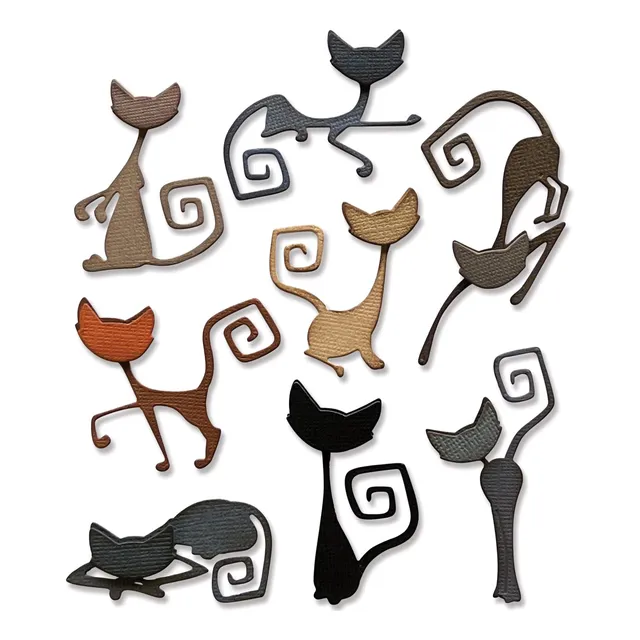Set De Troqueles Sizzix Thinlits Mischievous De Tim Holtz, 1